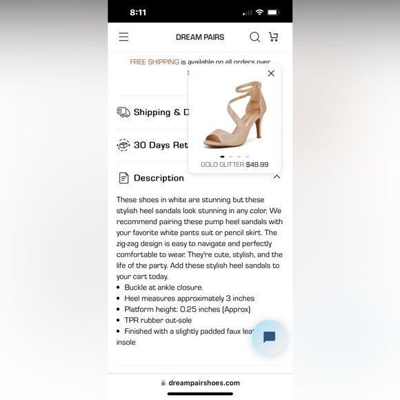 Closing closet Gold sparky dress heels - Picture 10 of 10